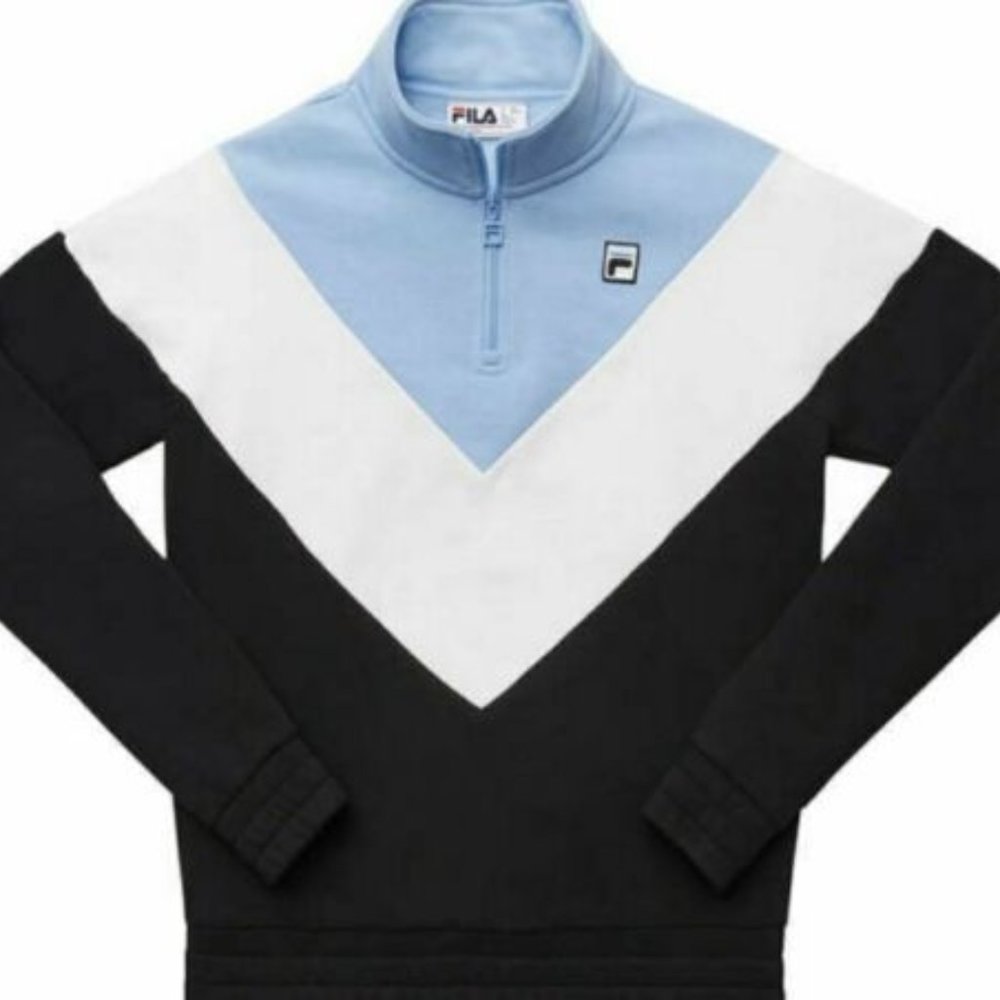 Women's Fila Pullover Sweater in Blue - Picture 3 of 10